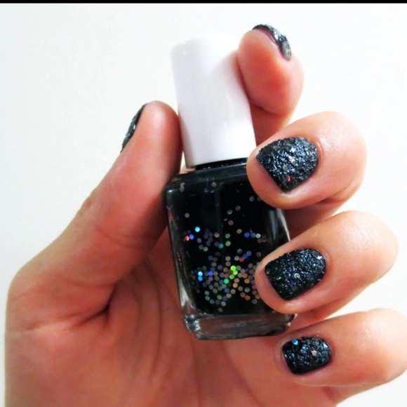 Essie Other - NEW Essie Belugaria 3019 Black Textured Holographic Glitter Nail Polish 0.46oz